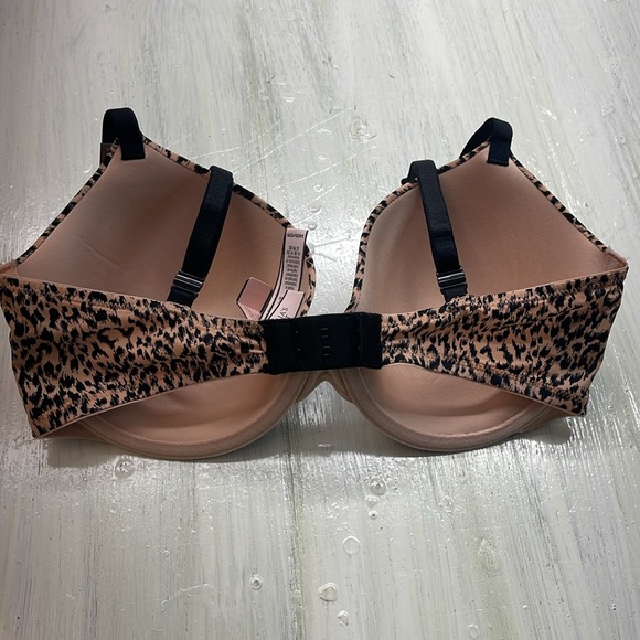 Sweet Praline Nude Leopard Smooth Lightly Lined Demi Bra Sz 34DD - Picture 7 of 11